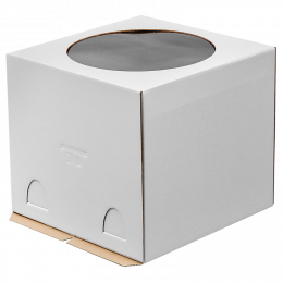 Коробка для торта с окном, 240 х 240 х 220 мм