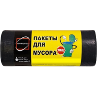 Пакет для мусора ПВД рулон 30 л 20 шт (1/40)
