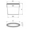 Контейнер (суповой) 500 мл, круглый,D=111, h=80 мм (крышка в комплекте)