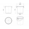 Контейнер универсальный, 155 мл, D=69 мм, h=70 мм, с контрольным замком