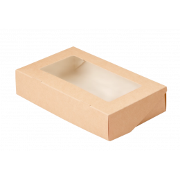 Коробка с окном универсальная TABOX PRO 1000 20 х 12 х 4 см, крафт