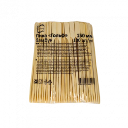Пика из бамбука для канапе гольф 15 см, 100 шт (1/40)