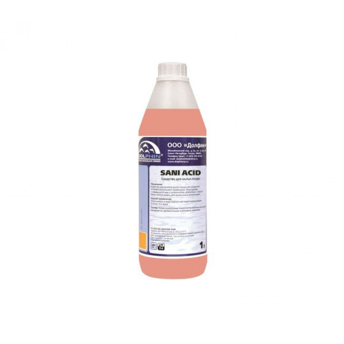 Чистящее средство для удаления известкового налета, 1 л, DOLPHIN SANI ACID