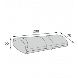 Коробка для шаурмы OSQ Pillow M, 55 х 70 х 200 мм (1/700)