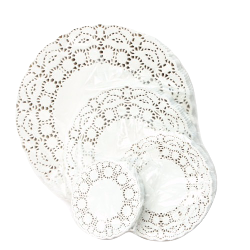 Ажурная салфетка, круглая D=14 см, 250 шт