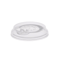 Крышка для стакана Bubble Cup D=90 мм, с питейником плоская, прозрачная (1/2000)