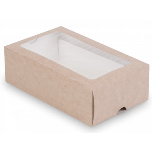Коробка для макаронс MB 12, 180 х 110 х 55 мм, c окном