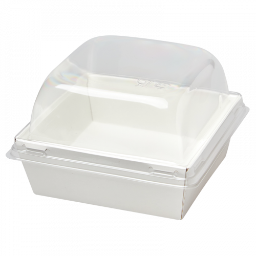 Коробка белая с купольной крышкой SMART PACK 550 112 х 112 х 95 мм