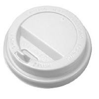 Крышка для стакана 250 мл с клапаном, D=80 мм, белая, 1 шт