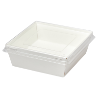 Коробка белая с плоской крышкой SMART PACK 550 112 х 112 х 50  мм (1/450)