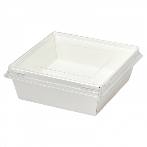 Коробка белая с плоской крышкой SMART PACK 550 112 х 112 х 50  мм