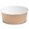 Контейнер круглый, OSQ Round Bowl 750 мл, крафт, БЕЗ КРЫШКИ