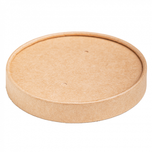Крышка для контейнера крафт, OSQ Round Bowl 300 / 400 / 500 мл