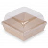 Коробка для бургеров с прозрачной крышкой SMART PACK 800, 135/150 x 135/150 x 40/49 мм