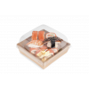 Коробка для бургеров с прозрачной крышкой SMART PACK 900, 150/165 x 150/165 x 40/49 мм